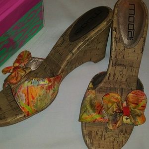 Moda spana cork wedges